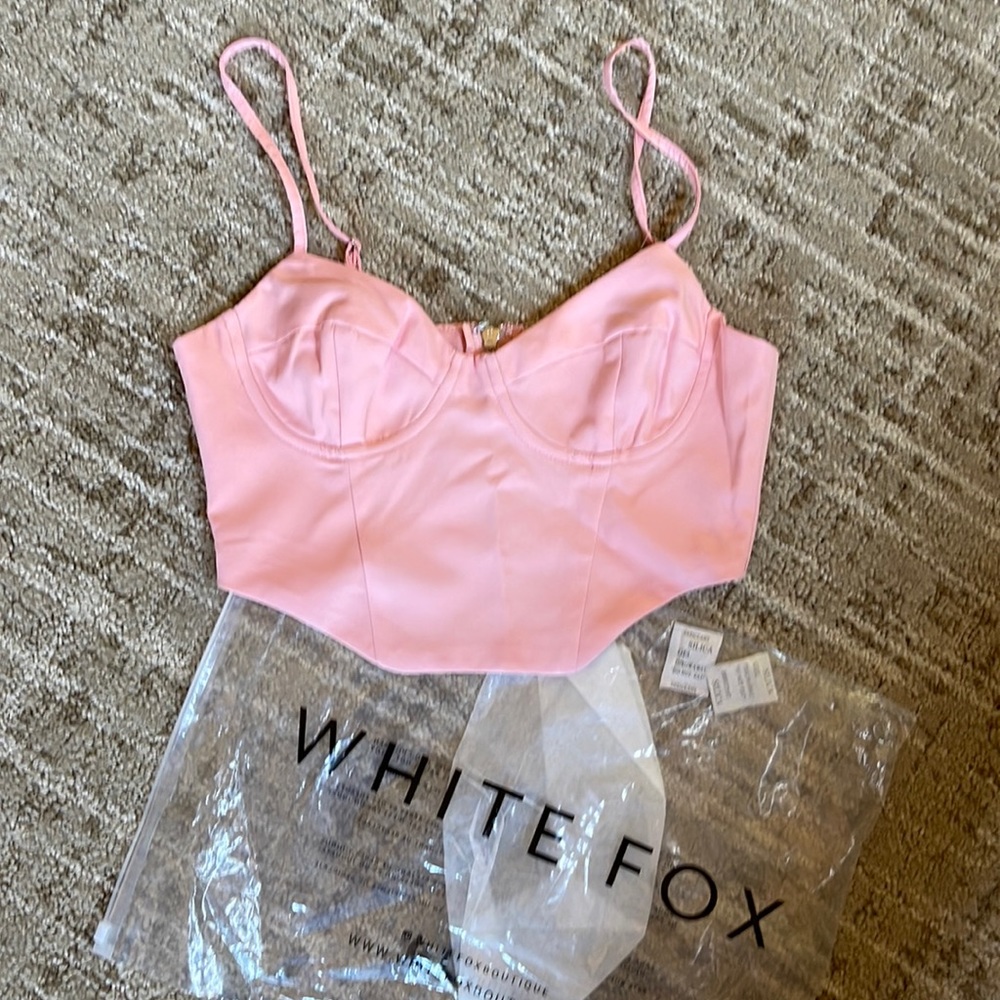 White Fox Lifht Rose Pink ((Blush) Corset